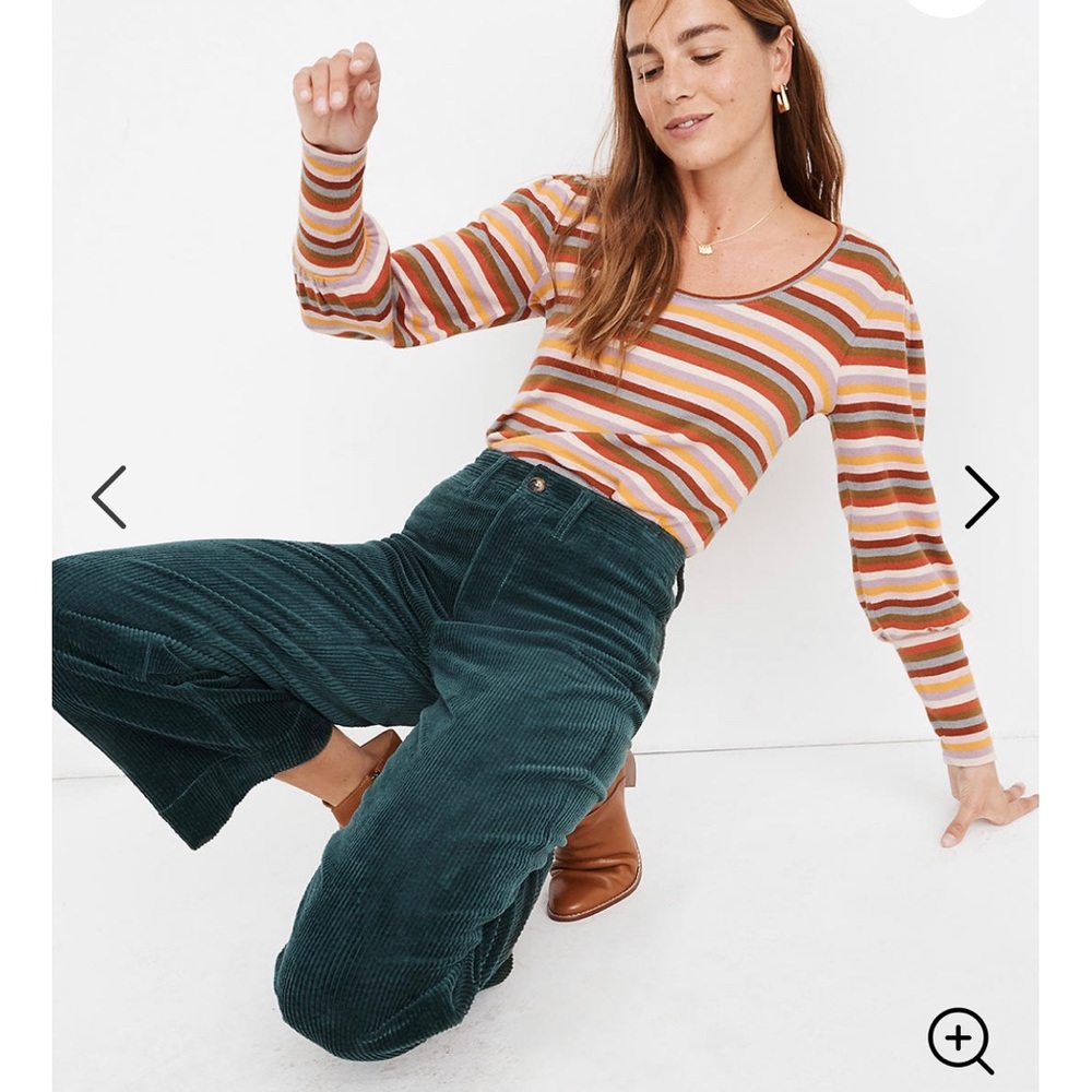 Madewell Slim Emmett Wide-Leg Cropped Pants - 26